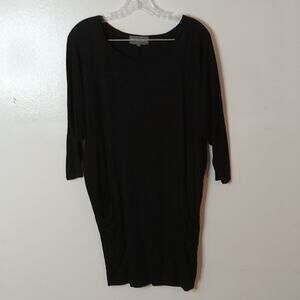 Michael Star black knit dress with pockets. Size Small.